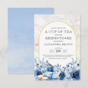 Vintage Elegant Tea Party Bridal Shower  Invitation