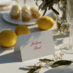 Vintage Elegant Wedding Guest Place Card<br><div class="desc">Add a touch of timeless charm to your wedding reception with these vintage elegant guest place cards. Featuring a classic design,  they help guests find their seats while enhancing your table decor with sophistication. Perfect for weddings,  formal dinners,  and special celebrations. Personalize with names for a refined finishing touch.</div>