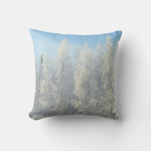 Vintage Elegant Winter Wonderland Decorative Throw Pillow