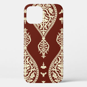 Vintage elements on a dark background iPhone 12 case