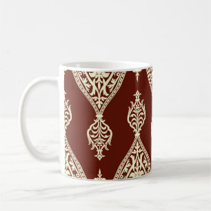 Vintage elements on a dark background coffee mug