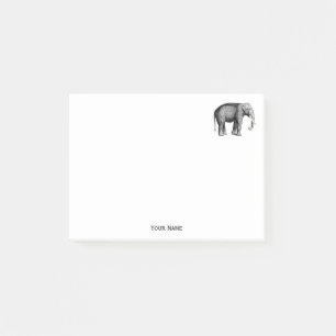 Vintage Elephant Drawing Post-it Notes