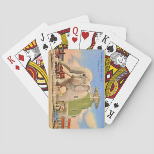 Vintage Elephant Hotel Playing Cards