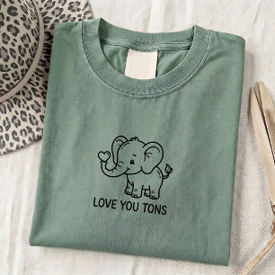 Vintage Elephant Love Quote Unisex Graphic Tee