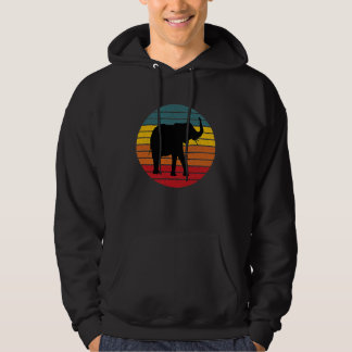 Vintage Elephant Silhouette Hoodie