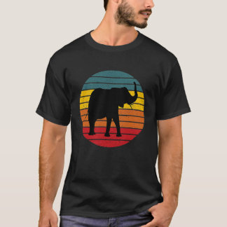 Vintage Elephant Silhouette T-Shirt