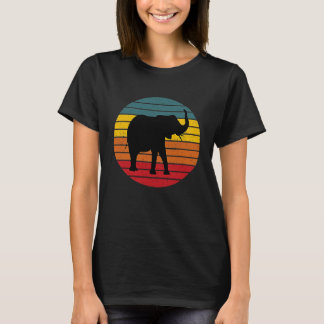 Vintage Elephant Silhouette T-Shirt