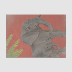Vintage Elephant Tissue Paper