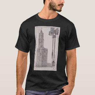 Vintage Elevator In A Skyscraper Illustrative Diag T-Shirt
