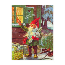 Vintage Elf Swedish Gnome Tomte (copie) Carte post