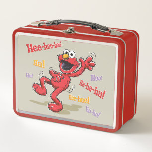 Vintage Elmo Hee-hee! Metal Lunch Box