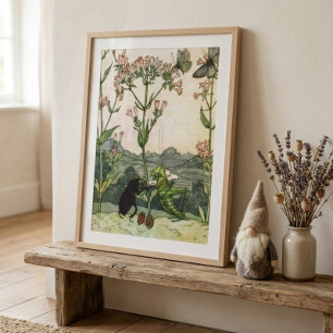 Vintage Else Wenz-Vietor Nature Nursery Art Poster
