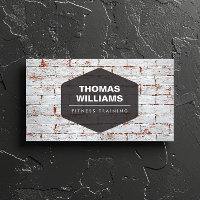 VINTAGE EMBLEM LOGO ON RUSTIC BRICK WALL