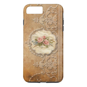 Vintage Embossed Gold Scrollwork and Roses iPhone 8 Plus/7 Plus Case