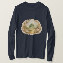 Vintage Emerald Castle Long Sleeve T-Shirt