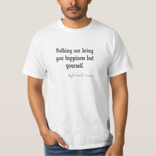 Vintage Emerson Happiness Inspirational Quote T-Shirt