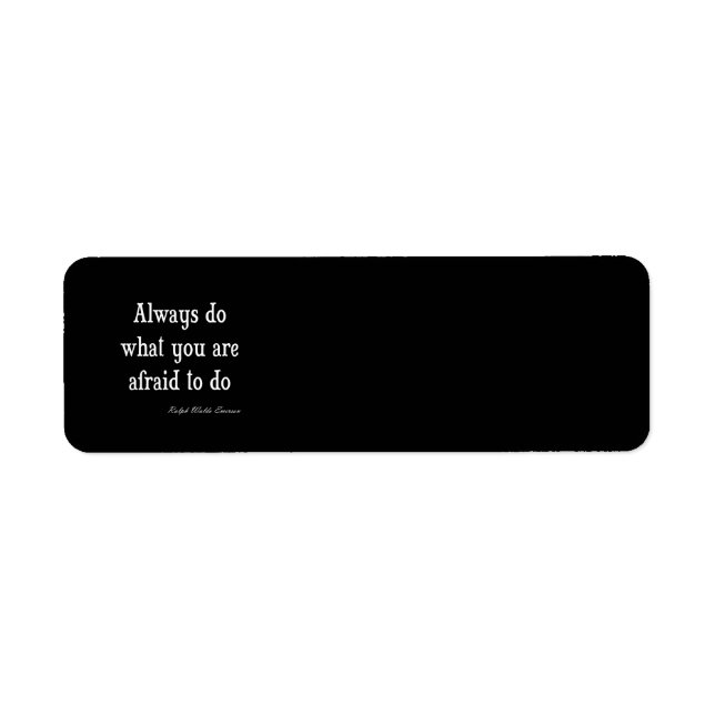 Vintage Emerson Inspirational Courage Quote (Front)