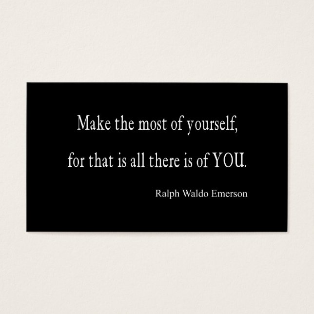 Vintage Emerson Inspirational Quote - Customizable (Front)