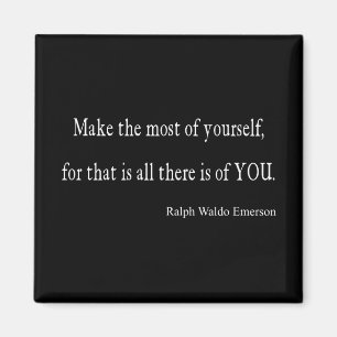 Vintage Emerson Inspirational Quote - Customizable Magnet