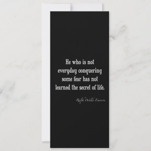 Vintage Emerson Inspirational Secret of Life Quote