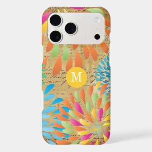 Vintage Emphera Modern Flower Monogram