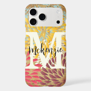 Vintage Emphera Modern Flower Monogram iPhone 5