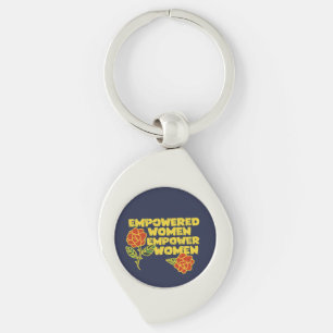 Vintage Empowered Women Empower Women Retro Femini Keychain
