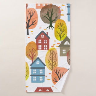 Vintage en toute transparence ville d'automne moti
