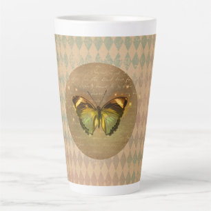 Vintage Enchanted Butterfly   Latte Mug