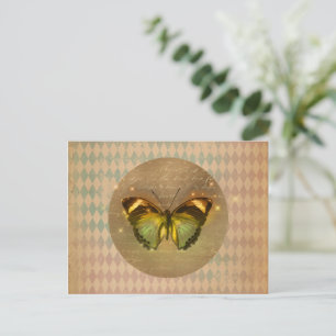 Vintage Enchanted Butterfly  Postcard