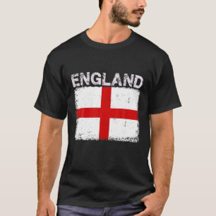Vintage England Flag English Pride Clothing Sports T-Shirt