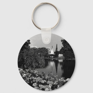Vintage England London Buckingham St James Park Keychain
