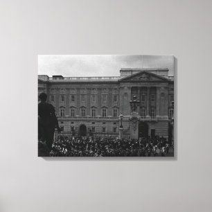 Vintage England London Old Guard Buckingham Palace Canvas Print