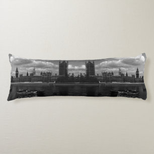Vintage England London parliament houses Body Pillow
