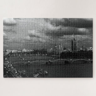 Vintage England London The River Thames Jigsaw Puzzle