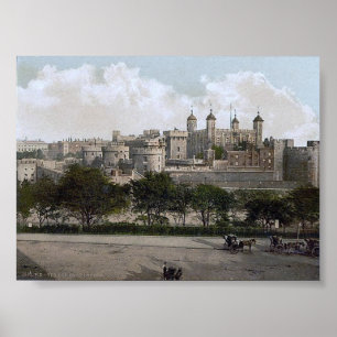 Vintage England London Tower 1890'S Poster