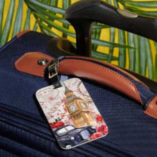 Vintage England Luggage Tag