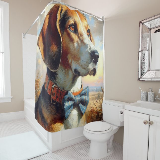 Vintage English Foxhound Painting (In Situ)