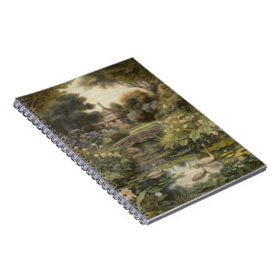 Vintage English Garden Swan Academic Journal