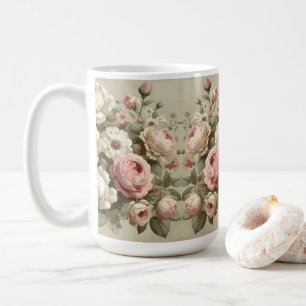 Vintage English Rose Garden Cottagecore Decor Coffee Mug