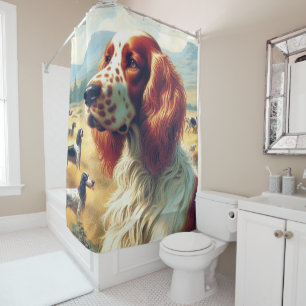 Vintage English Setter Oil Painting