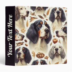 Vintage English Setter Seamless Binder