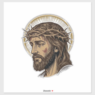 Vintage Engraved Crown of Thorns Portrait Shirt_1