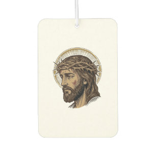 Vintage Engraved Crown of Thorns Portrait Shirt_1 Air Freshener