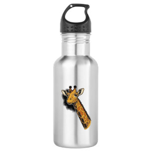 Vintage Engraved Cute Giraffe Shirt Design_1 532 Ml Water Bottle