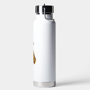 Vintage Engraved Cute Giraffe Shirt Design_1 Water Bottle