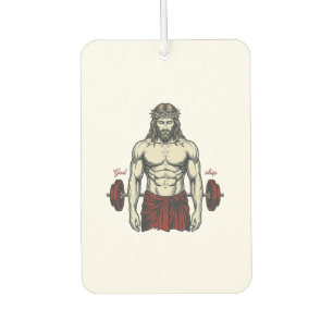 Vintage Engraved Faith Strength Graphic Design_1 Air Freshener