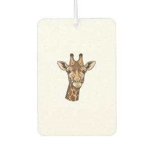 Vintage Engraved Giraffe Head Vector Design_1 Air Freshener