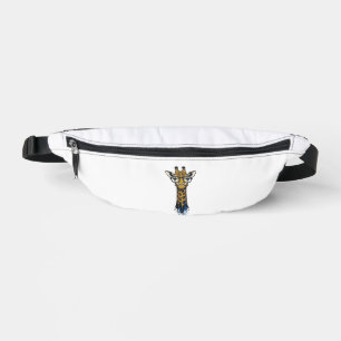 Vintage Engraved Giraffe With Glasses Design_1 Fanny Pack