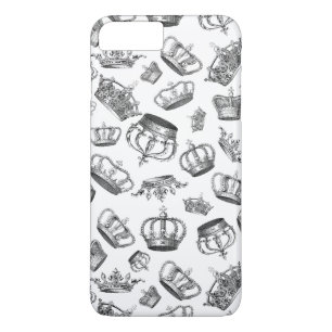 Vintage Engraved Royal Crowns iPhone 8 Plus/7 Plus Case